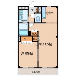 東脇 徒歩1分 1階の物件間取画像